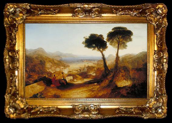 framed  Joseph Mallord William Turner The Bay of Baiae, with Apollo and the Sibyl, ta009-2
